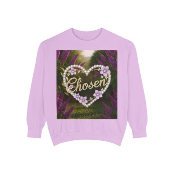 Sweatshirt Unisex Inspirational "Chosen" 'Diamond Ring Heart' Christian Apparel, Faith-Based Comfort, Jumper, Gift for Believers - Image 53