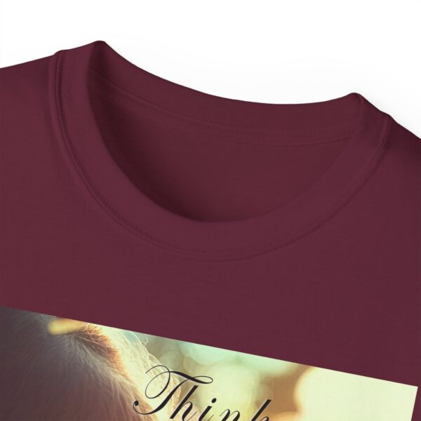 Inspirational 'Kitten Kisses' "Think on these things" Vintage Christian Faith Apparel Unisex Cotton T-Shirt, Pet Lover Cute Thoughtful Quote - Image 15