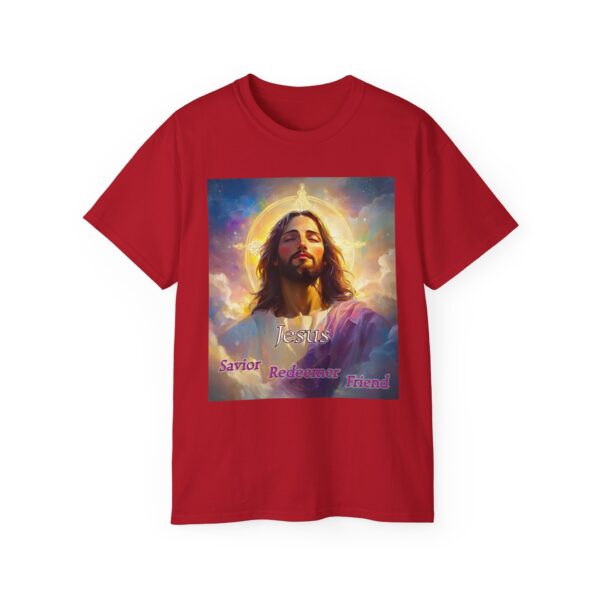 Our "Jesus! Savior Redeemer Friend" Inspirational Christian Unisex Cotton T-Shirt, Faith Spiritual Apparel, Gift for Christians - Image 61