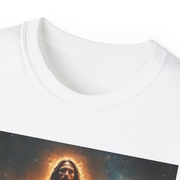 Our majestic "Our God is a Consuming Fire" Inspirational Christian Unisex Cotton T-Shirt, Faith Spiritual Apparel, Gift for Christians - Image 3