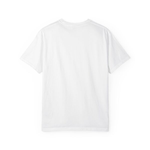 Garment-Dyed Unisex T-Shirt with our 'Kitten Kisses' "Think on these things" design summer Casual Wear, Relaxed Style Inspirational Phil 4:8 - Image 2