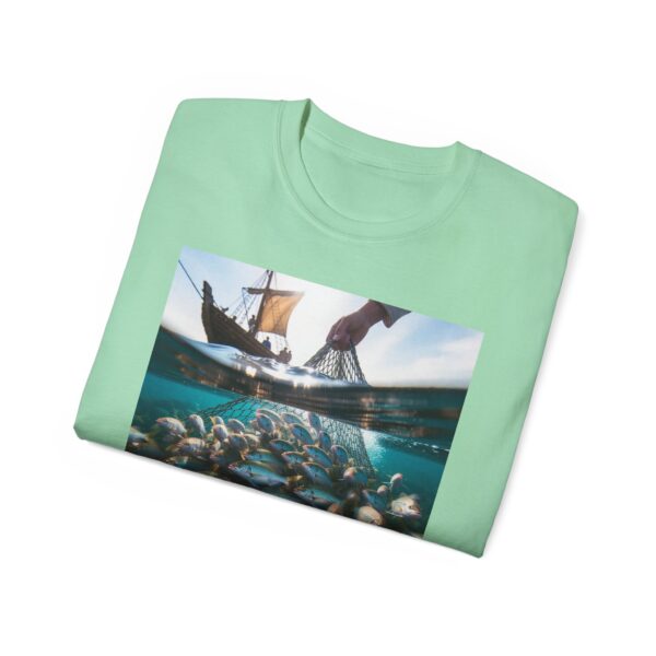 Our "Be ye fishers of MEN" Inspirational Christian Unisex Cotton T-Shirt, Faith Spiritual Apparel, Love Gift - Image 32