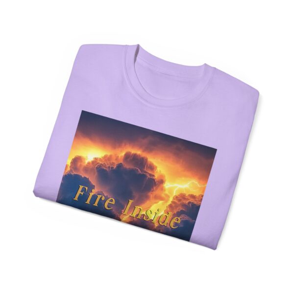 Our Inspirational "Fire Inside" tropical storm Design Vintage Christian Faith Apparel Unisex Cotton T-Shirt, God is Light, Philippians 4:8 - Image 50