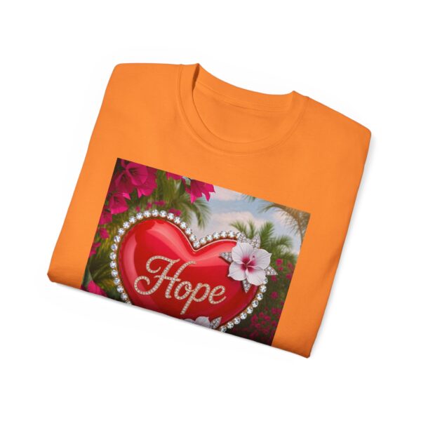 Our "HOPE" Inspirational 'Solid Red Heart' Design Vintage Christian Faith Apparel Unisex Cotton T-Shirt Thoughtful Quote, Philippians 4:8 - Image 17
