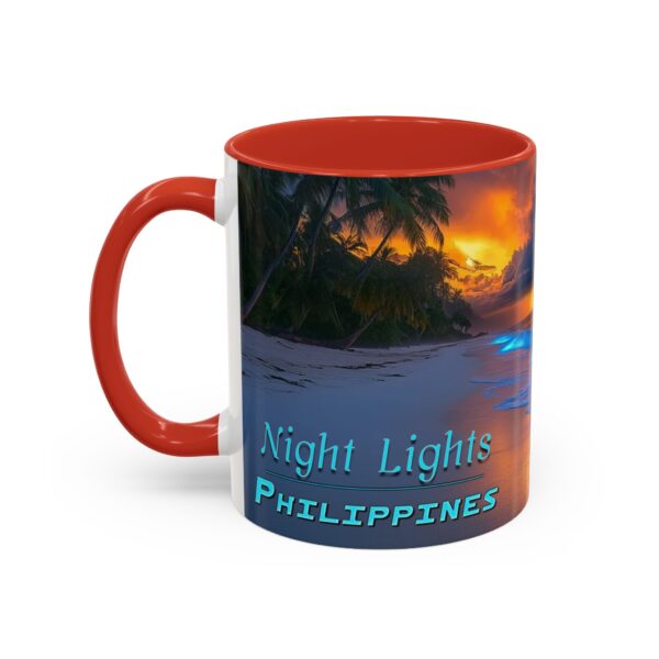 Our "Night Lights-Philippines" design Accent Coffee Mug, Perfect for Wedding Gifts, Inspirational Decor Beauty of God's Creation Tea Ceramic - Image 15