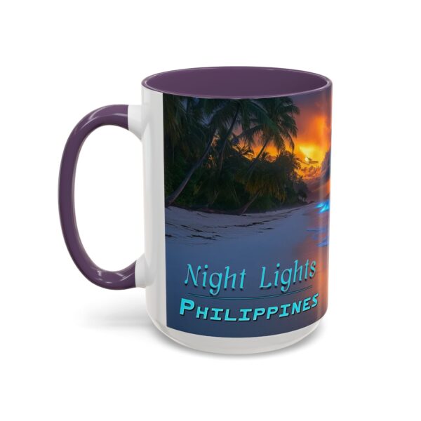 Our "Night Lights-Philippines" design Accent Coffee Mug, Perfect for Wedding Gifts, Inspirational Decor Beauty of God's Creation Tea Ceramic - Image 59