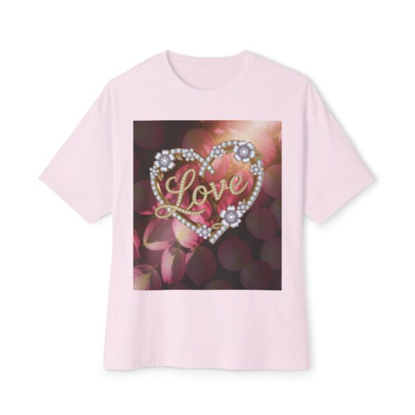 Our "LOVE" Biblical 'Petals' Unisex Tee, Inspirational, Christian Tshirt, Oversized Shirt, Boxy Top! - Image 2