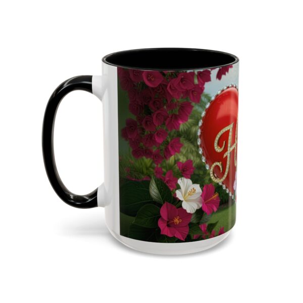 Our "Hope" 'Solid Red Heart' Inspirational design! Accent Coffee Mug, Perfect for Wedding Gifts, Love Confessions, Inspirational Floral Decor Philippians 4:8 - Image 19
