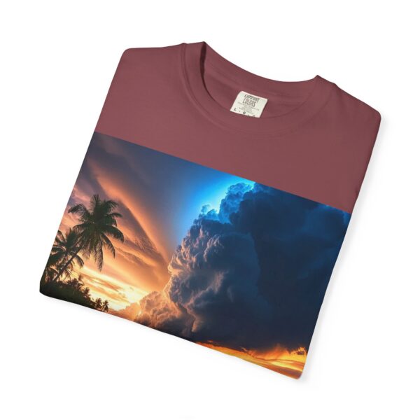 Garment-Dyed Unisex T-Shirt, with our "Night Lights - Philippines" design! Summer Casual Wear, Relaxed Style Inspirational Tropical Beach - Image 57