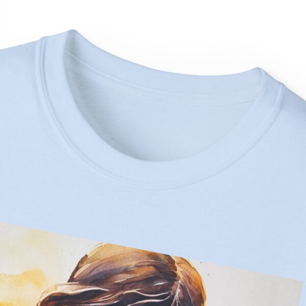 Our "God is Love" series with Jesus hugging a BABY LAMB, Inspirational Christian Unisex Cotton T-Shirt, Faith Spiritual Apparel, Love Gift - Image 35