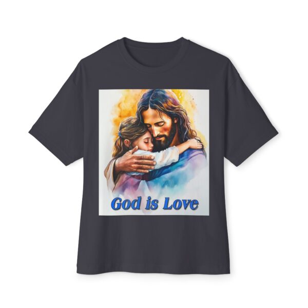 Our "God is Love" series with Jesus hugging a little Girl! Christian Unisex Tee, Oversized T-Shirt, Inspirational Shirt, Faith Apparel - Image 21