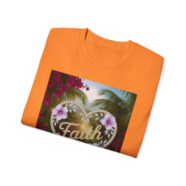 Our "Faith" Inspirational 'Diamond Ring Heart' Design Vintage Christian Faith Apparel Unisex Cotton T-Shirt Thoughtful Quote, Philippians 4:8 - Image 18