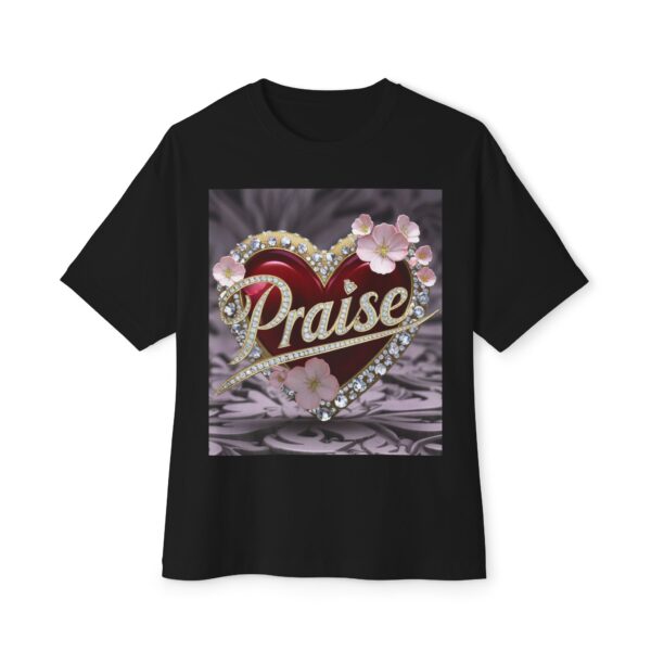 Our "PRAISE" Inspirational Bible Verse Christian Unisex Tee, Religious Oversized Shirt, Boxy Top, Spiritual Tshirt, Gift for Christians - Image 13