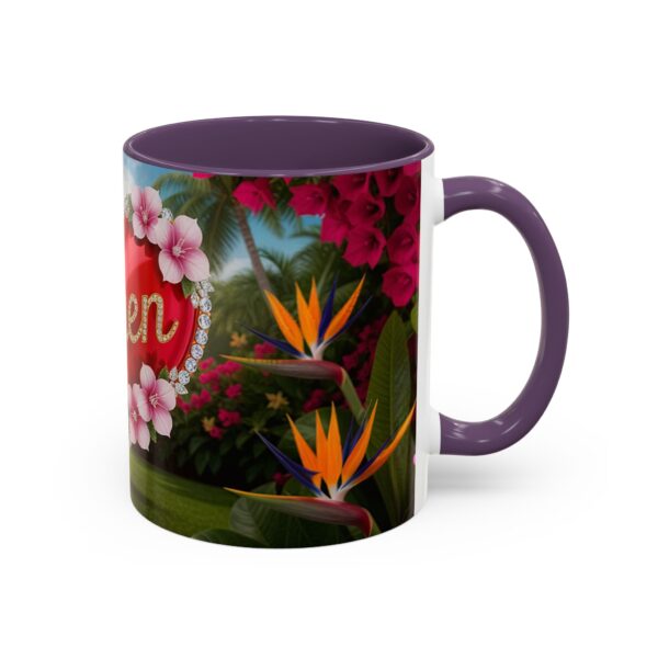 Our "Amen" Inspirational 'Solid Red Heart' Design Accent Coffee Mug, Perfect for Wedding Gifts, Love & Faith Decor, Philippians 4:8 - Image 46