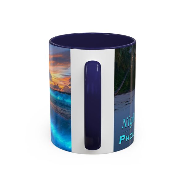 Our "Night Lights-Philippines" design Accent Coffee Mug, Perfect for Wedding Gifts, Inspirational Decor Beauty of God's Creation Tea Ceramic - Image 8