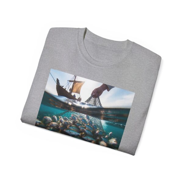 Our "Be ye fishers of MEN" Inspirational Christian Unisex Cotton T-Shirt, Faith Spiritual Apparel, Love Gift - Image 12