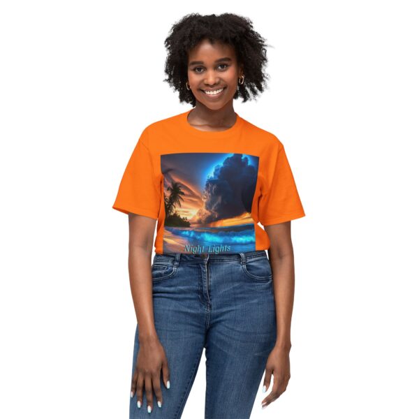 T-Shirt with Tropical Beach Design - Night Lights Philippines, Summer Vibe, Beach House Decor, Travel Gift, Relaxed Fit Tee - Image 19
