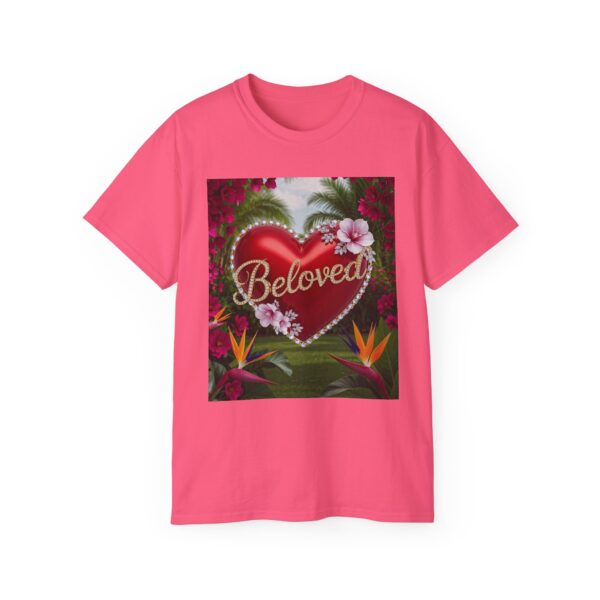 Our "Beloved" Inspirational 'Solid Red Heart' Design Vintage Christian Faith Apparel Unisex Cotton T-Shirt Thoughtful Quote, Philippians 4:8 - Image 53