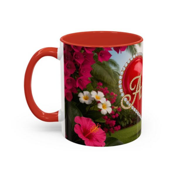 Our "Amen" Inspirational 'Solid Red Heart' Design Accent Coffee Mug, Perfect for Wedding Gifts, Love & Faith Decor, Philippians 4:8 - Image 15