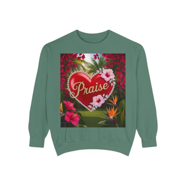 Sweatshirt Unisex Inspirational-Our "Praise" 'Solid Red Heart' design! Christian Virtues Uplifting Faith-Based Apparel Gospel Comfort - Image 17