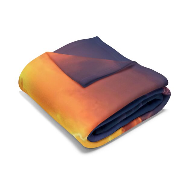 Our "Fire Inside" 'storm lights' Arctic Fleece Blanket, Cozy Throw for Warmth, Home Decor, Gift for Her, Unique Cozy Gift, Inspirational Blanket - Image 7