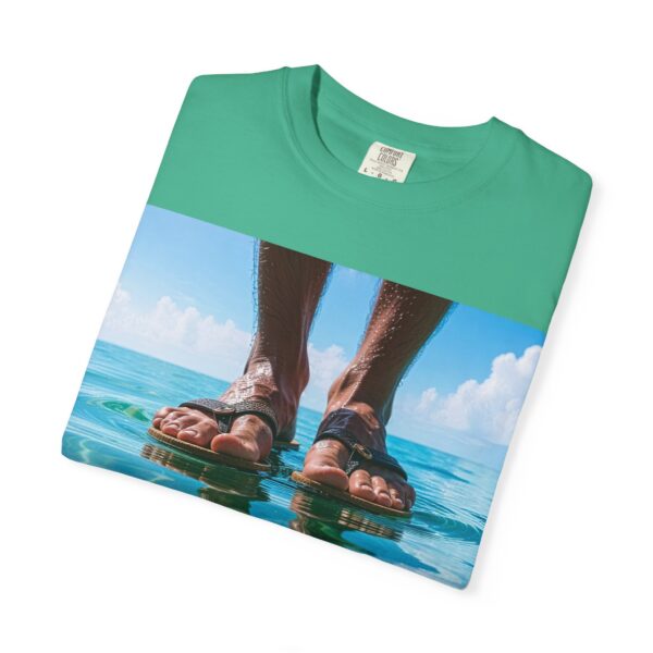 Garment-Dyed Unisex T-Shirt, Walk on Water "Trust" Graphic Design Tee, Summer Casual Wear, Beach Day Outfit, Ocean Lover Gift, Relaxed Style - Image 23