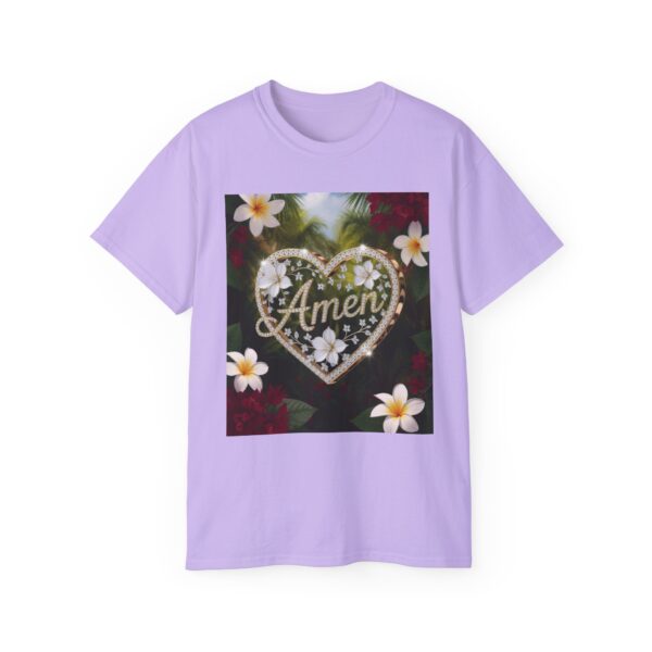Our "Amen" Inspirational 'Diamond Ring Heart' Design Vintage Christian Faith Apparel Unisex Cotton T-Shirt Thoughtful Quote, Philippians 4:8 - Image 46
