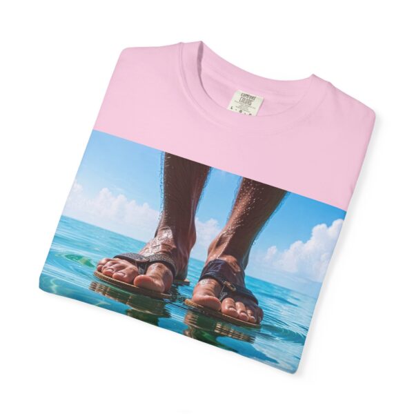 Garment-Dyed Unisex T-Shirt, Walk on Water "Trust" Graphic Design Tee, Summer Casual Wear, Beach Day Outfit, Ocean Lover Gift, Relaxed Style - Image 47