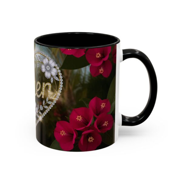 Our "Amen" Inspirational 'Diamond Ring Heart' Design Accent Coffee Mug, Perfect for Wedding Gifts, Love & Faith Decor, Philippians 4:8 - Image 2