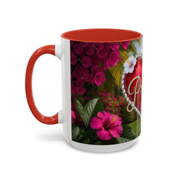 Our "Praise" 'Solid Red Heart' Inspirational Design Accent Coffee Mug, Perfect for Wedding Gifts, Love & Faith Decor, Philippians 4:8 - Image 31