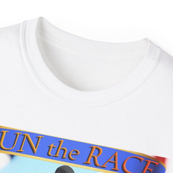 Our "RUN the RACE to WIN" Biblical, Inspirational Christian Unisex Cotton T-Shirt, Faith Spiritual Apparel, Love Gift - Image 7