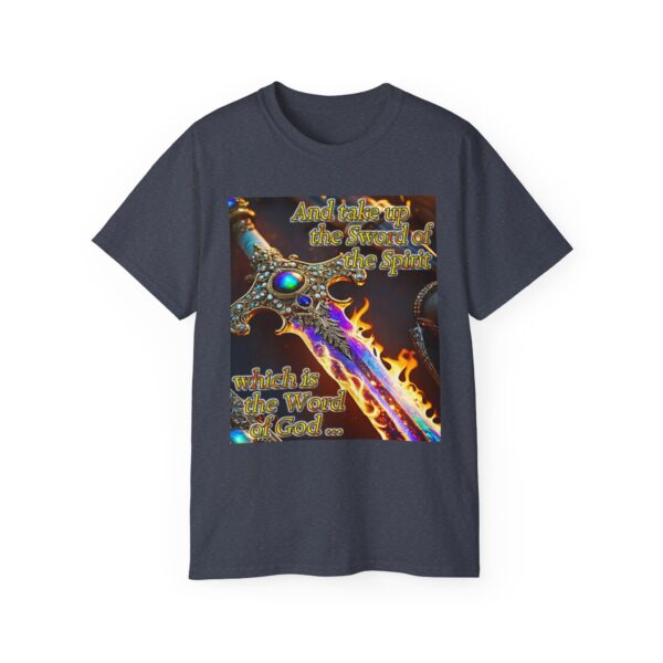 Our "Sword of the Spirit" Inspirational Bible Verse Design Unisex Cotton T-Shirt Philippians 4:8 Faith Apparel Spiritual Warfare gift - Image 41
