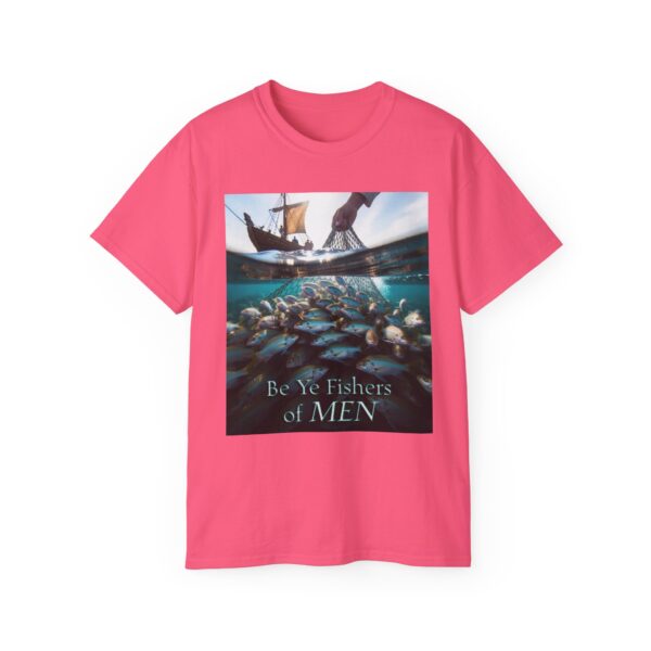 Our "Be ye fishers of MEN" Inspirational Christian Unisex Cotton T-Shirt, Faith Spiritual Apparel, Love Gift - Image 53