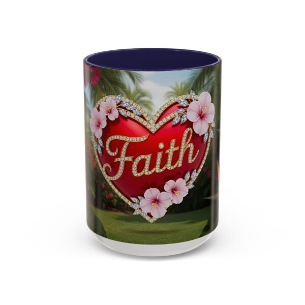 Our "Faith" 'Solid Red Heart' inspirational Design Accent Coffee Mug, Perfect for Wedding Gifts, Love & Faith Decor, Philippians 4:8 - Image 21