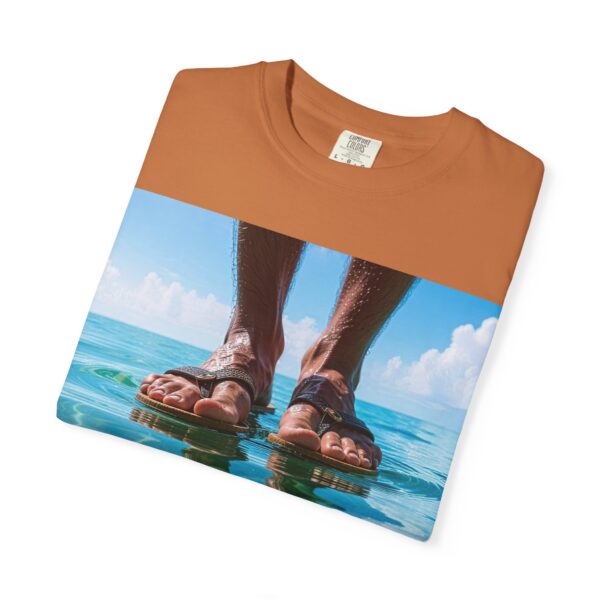 Garment-Dyed Unisex T-Shirt, Walk on Water "Trust" Graphic Design Tee, Summer Casual Wear, Beach Day Outfit, Ocean Lover Gift, Relaxed Style - Image 15