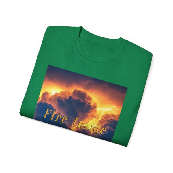Our Inspirational "Fire Inside" tropical storm Design Vintage Christian Faith Apparel Unisex Cotton T-Shirt, God is Light, Philippians 4:8 - Image 33