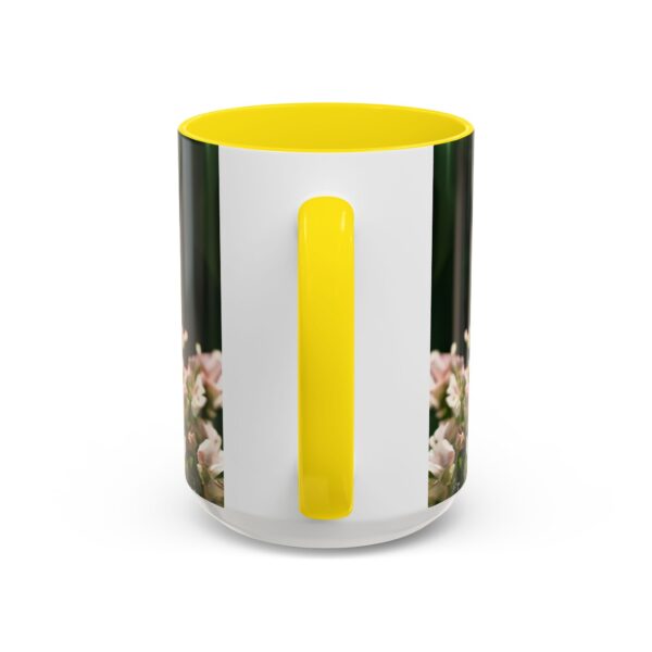 Our "Amen" Inspirational 'Elaborate Red Flowers Heart' design Accent Coffee Mug, Perfect for Wedding Gifts, Love & Faith Decor, Philippians 4:8 - Image 64