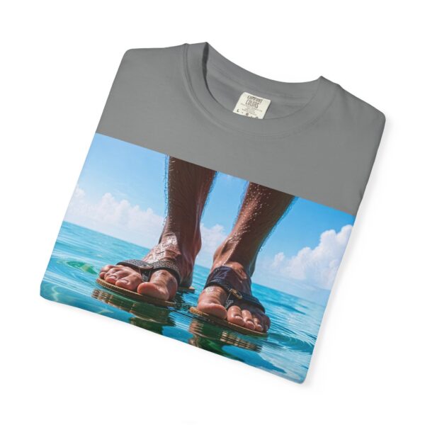Garment-Dyed Unisex T-Shirt, Walk on Water "Trust" Graphic Design Tee, Summer Casual Wear, Beach Day Outfit, Ocean Lover Gift, Relaxed Style - Image 19