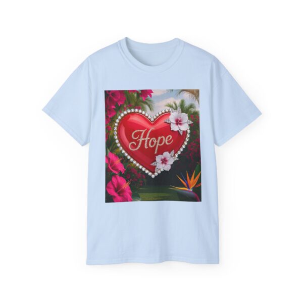 Our "HOPE" Inspirational 'Solid Red Heart' Design Vintage Christian Faith Apparel Unisex Cotton T-Shirt Thoughtful Quote, Philippians 4:8 - Image 34