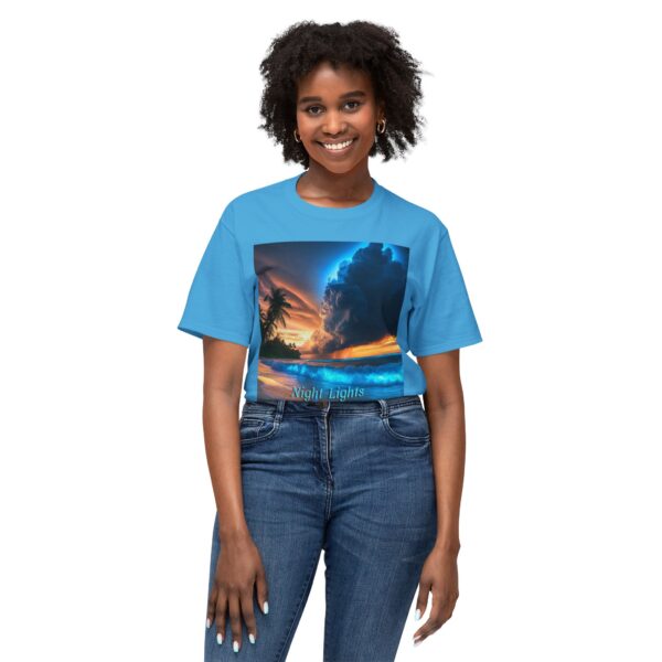T-Shirt with Tropical Beach Design - Night Lights Philippines, Summer Vibe, Beach House Decor, Travel Gift, Relaxed Fit Tee - Image 39