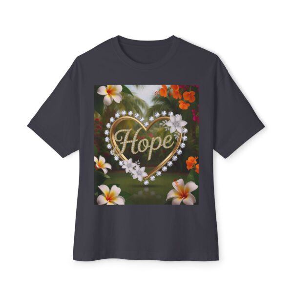 Our "HOPE" Inspirational Bible 'Garden Design' Christian Unisex Tee, Oversized Shirt, Boxy Top, Spiritual Tshirt, Gift for Christians - Image 21