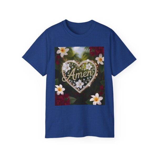 Our "Amen" Inspirational 'Diamond Ring Heart' Design Vintage Christian Faith Apparel Unisex Cotton T-Shirt Thoughtful Quote, Philippians 4:8 - Image 38