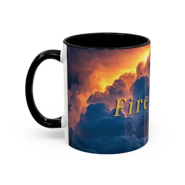 Our 'Storm Light' "Fire Inside" design Accent Coffee Mug, Perfect for Wedding Gifts, Inspirational Beauty of God's Creation, Tea Cup Ceramic - Image 3