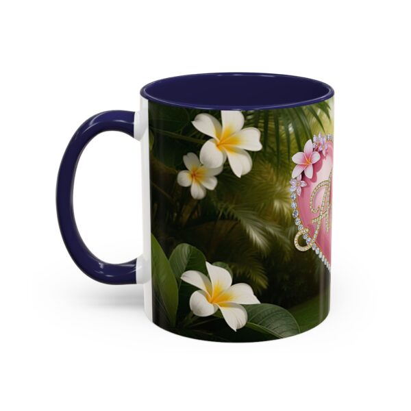 Our "Amen" Inspirational 'Solid Pink Heart' design Accent Coffee Mug, Perfect for Wedding Gifts, Love & Faith Decor, Philippians 4:8 - Image 7