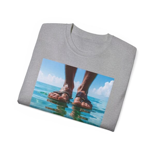 Our "TRUST" 'Walk on water' Inspirational Design Vintage Christian Faith Apparel Unisex Cotton T-Shirt Thoughtful Quote Trust in God - Image 12