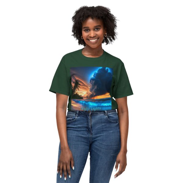 T-Shirt with Tropical Beach Design - Night Lights Philippines, Summer Vibe, Beach House Decor, Travel Gift, Relaxed Fit Tee - Image 31