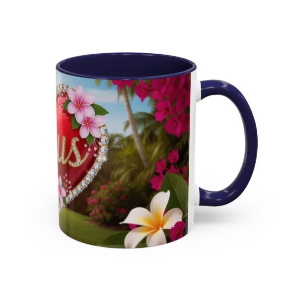 Our "Jesus" Garden solid red heart design Accent Coffee Mug, Perfect for Wedding Gifts, Love Confessions, Inspirational Floral Decor - Image 6