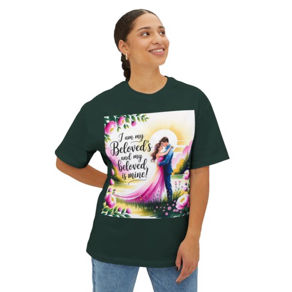 Our "I am my Beloved's" Biblical Unisex Tee Inspirational Christian Tshirt for Men and Women, Oversized Shirt, Boxy Top Tee Shirt - Image 27