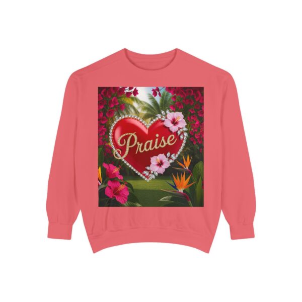 Sweatshirt Unisex Inspirational-Our "Praise" 'Solid Red Heart' design! Christian Virtues Uplifting Faith-Based Apparel Gospel Comfort - Image 57