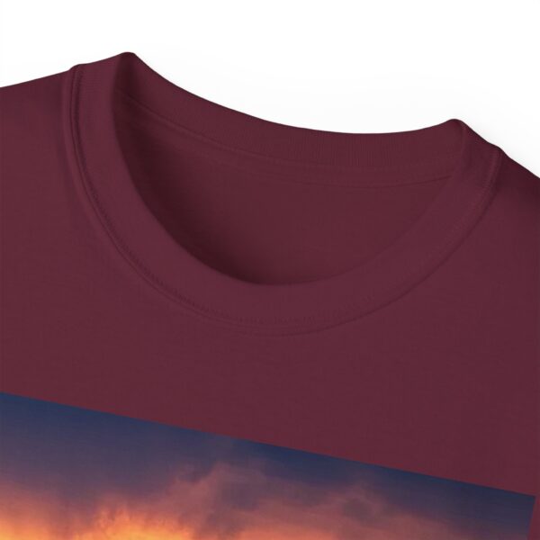 Our Inspirational "Fire Inside" tropical storm Design Vintage Christian Faith Apparel Unisex Cotton T-Shirt, God is Light, Philippians 4:8 - Image 4